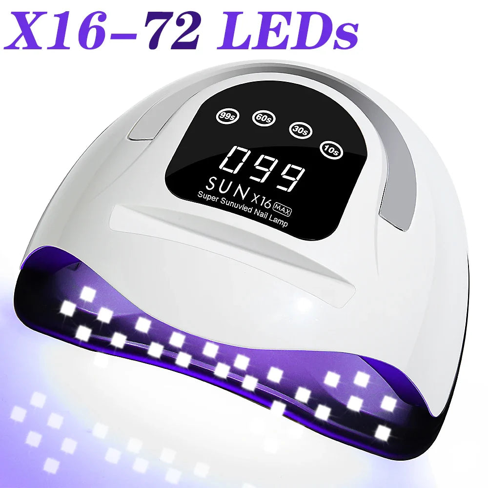 Best UV nail lamp 320W Dryer - 72 LEDs, 4 Timer Settings, LCD Display