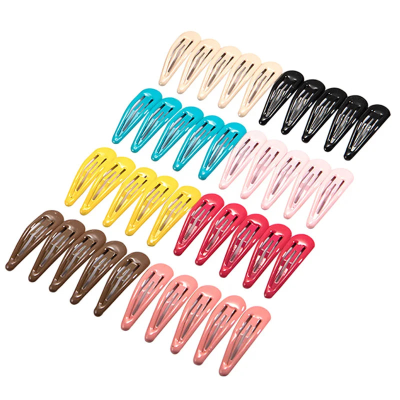 Colorful Waterdrop Shape Hairpins  Kids Barrettes Slid Clip 