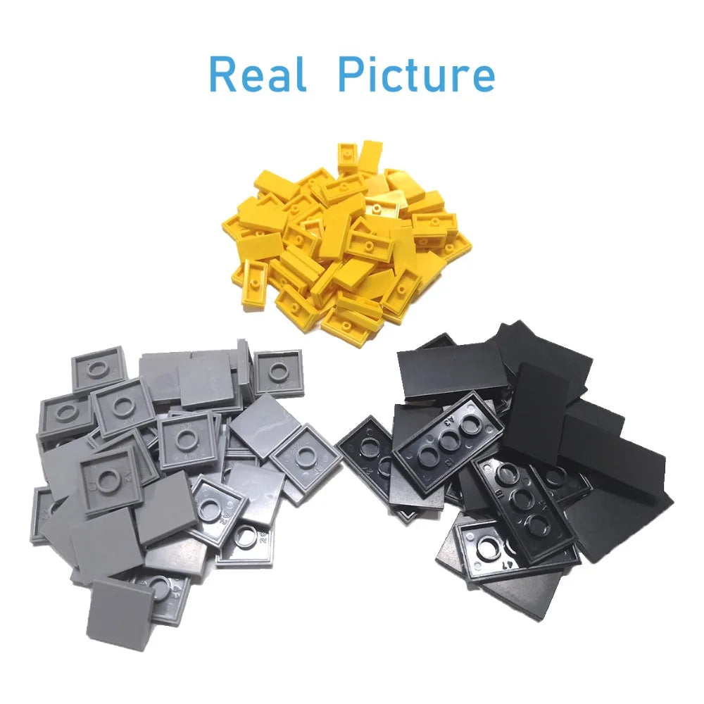 200pcs DIY Building Blocks Thin Figure Bricks Smooth 1x2 Educational Creative Size Compatible With 3069 30070 Toys for Children