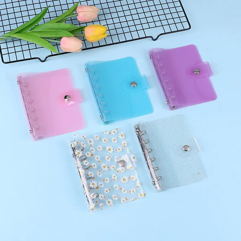 A7/A6/A5 Rose Golden Purple Blue Glittery Bling Binder Notebook Cover Diary Agenda Planner Paper Cover School Stationery