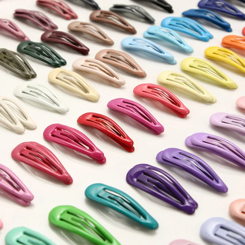 Colorful Waterdrop Shape Hairpins  Kids Barrettes Slid Clip 