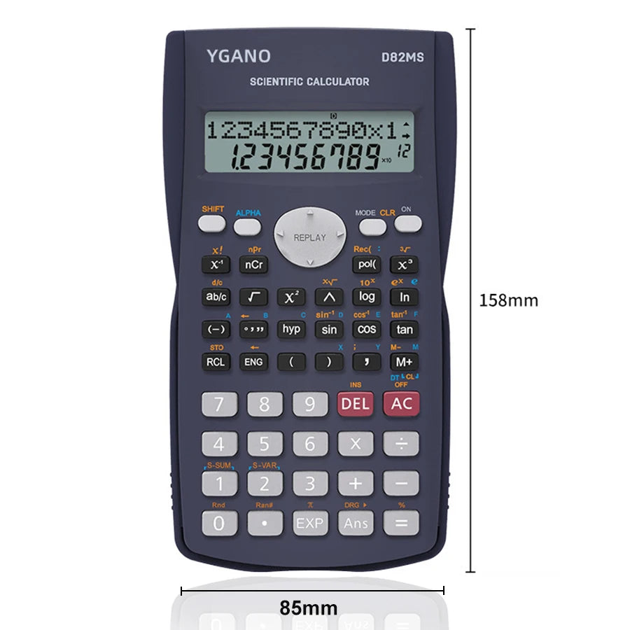Multifunctional Scientific Calculator Student Simple Portable Big Screen Function Calculator Stationery School Office Supplies