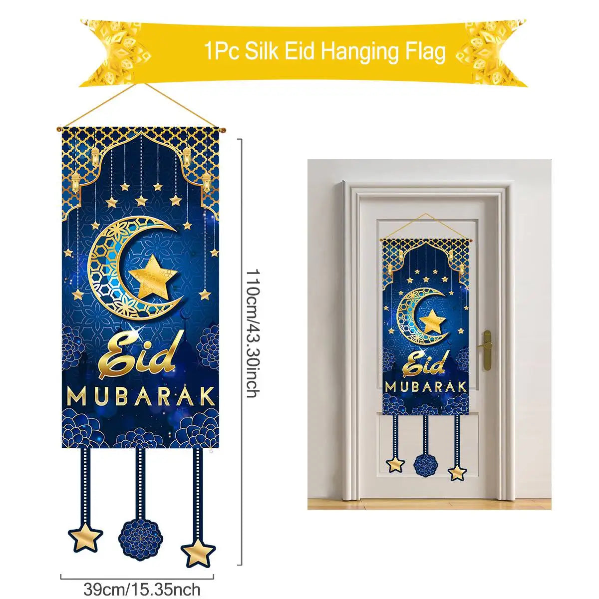 Hanging Flag Ramadan 2024 | Eid Mubarak Decorations | Islamic Festival