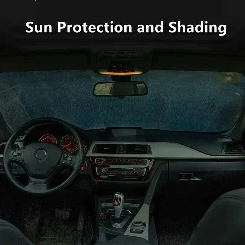 Car windshield sun visor 140cm Foldable,  Portable  Sun Cover, Anti UV