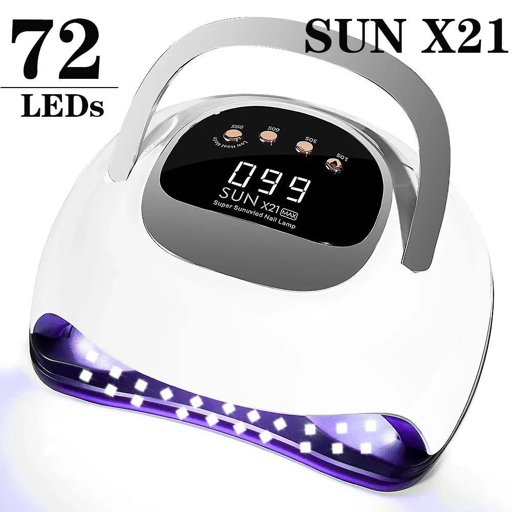 Best UV nail lamp 320W Dryer - 72 LEDs, 4 Timer Settings, LCD Display