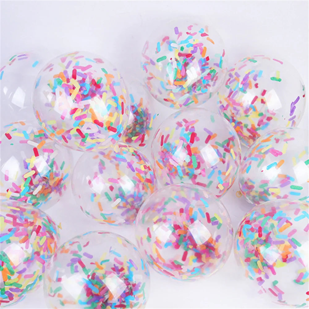 Rainbow Balloons 15PCS 12-Inch - Ice Cream Mixed Color Party Decor