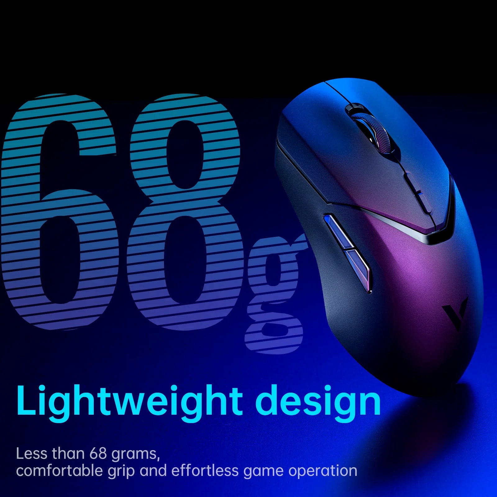 Rapoo VT9PRO Wireless Gaming Mouse Esports Grade 68g Ultra-Light 26000DPI 8 Buttons Optical PAW3398 Computer Mouse For Laptop PC
