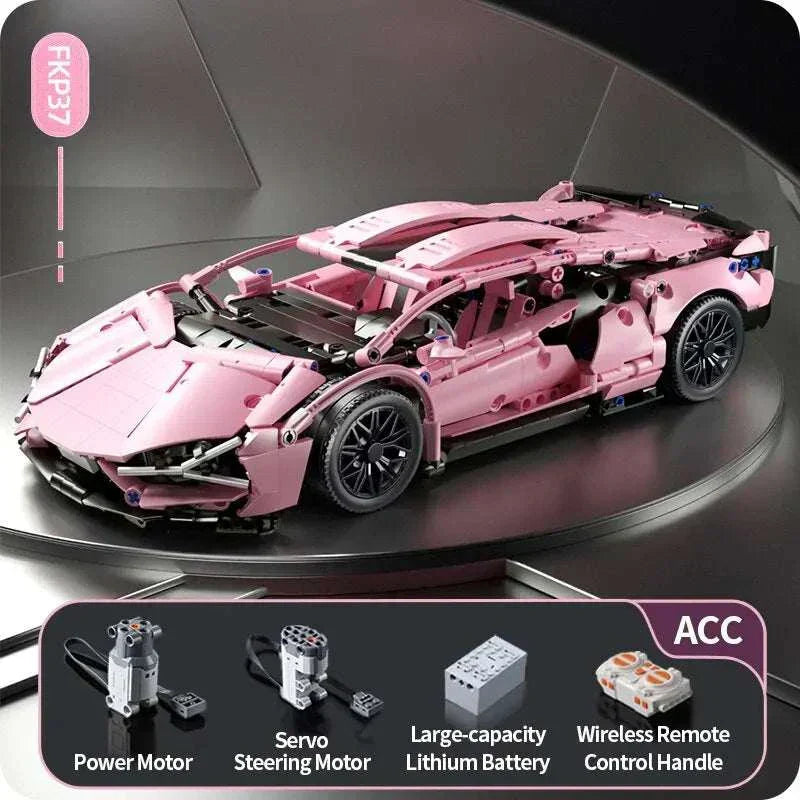 Technical Racing Sports Car 1280PCS Model Speed Vehicle Toys Gift