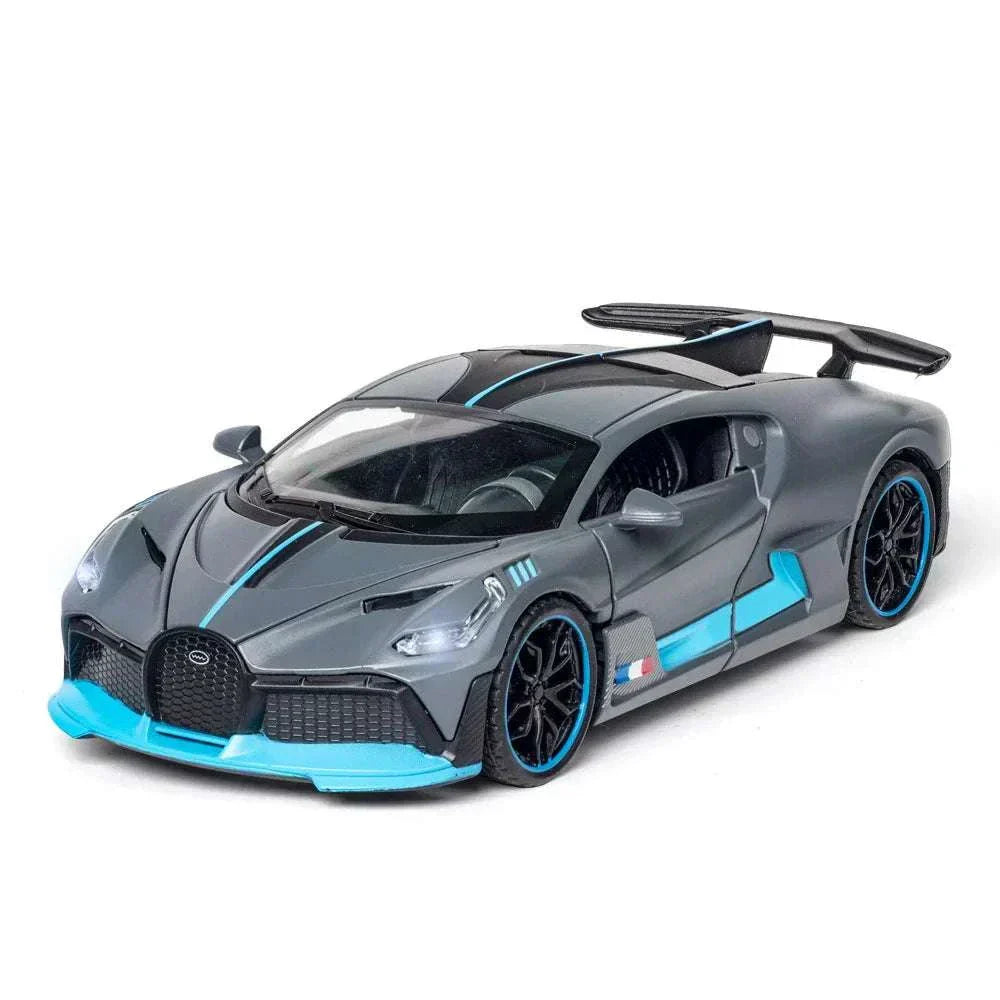 1/32 Bugatti mini car model, Bugatti Divo Collectible Toy with  Lights