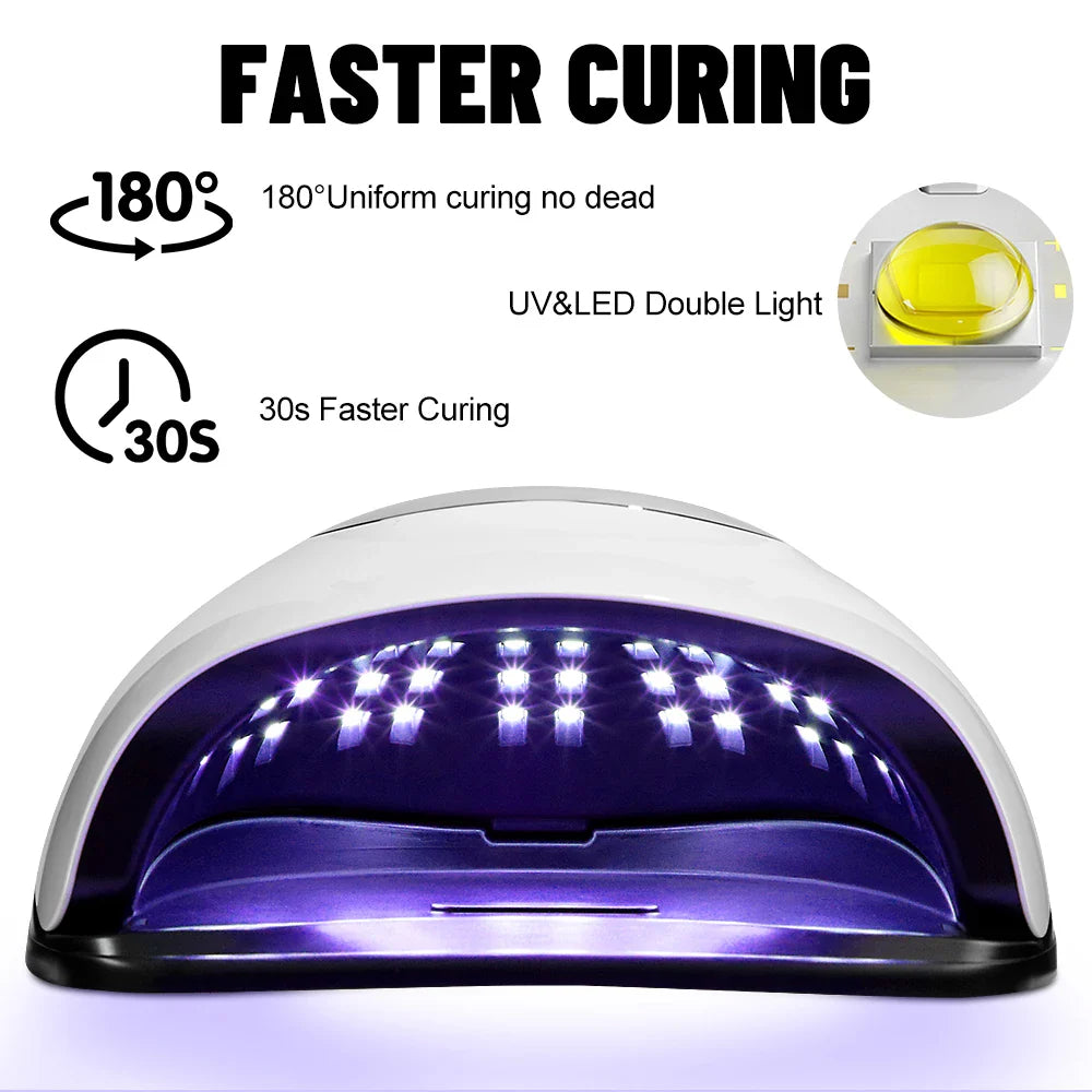 Best UV nail lamp 320W Dryer - 72 LEDs, 4 Timer Settings, LCD Display