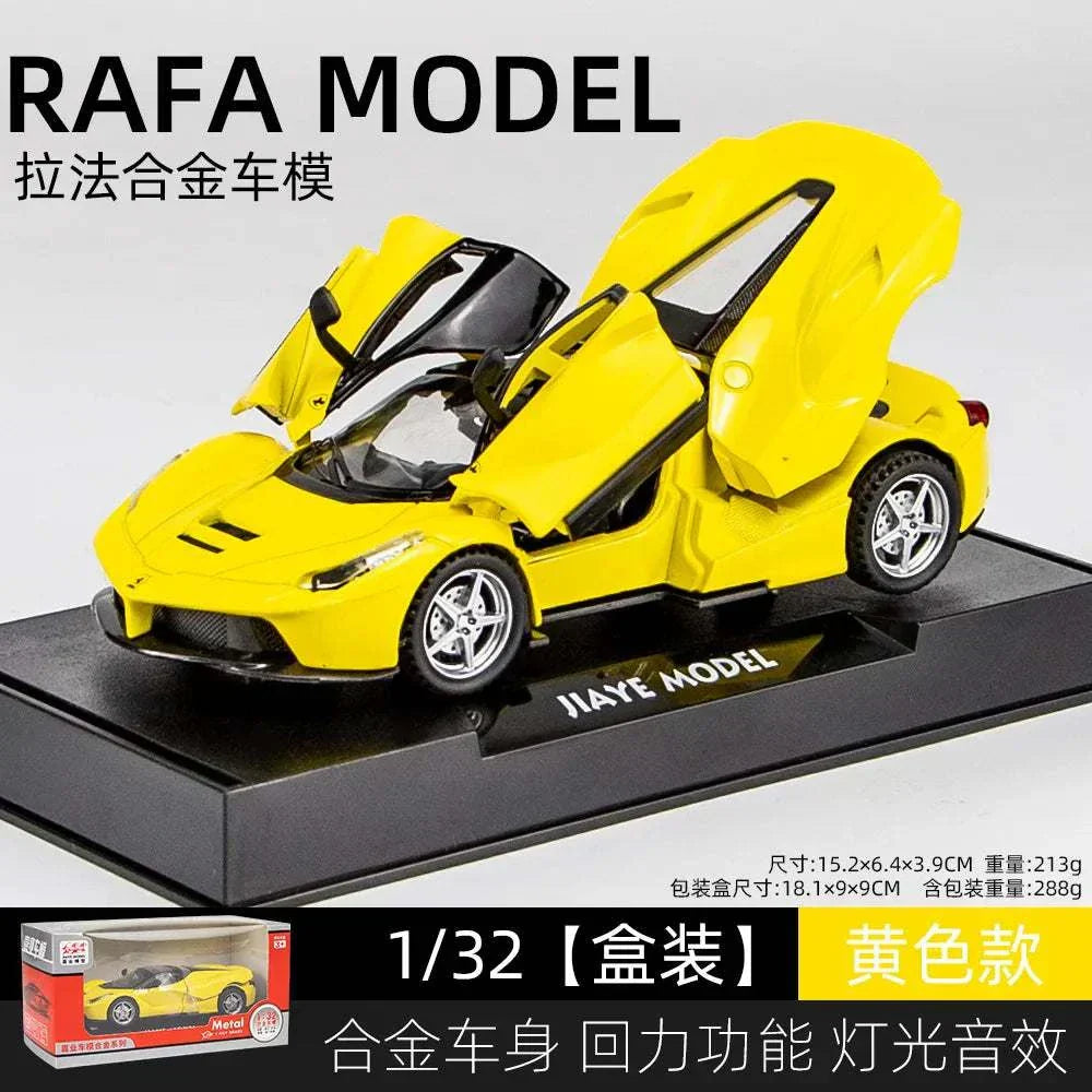 Ferrari Miniature Model, Laferrari Diecast car, Sound Light Pull Back