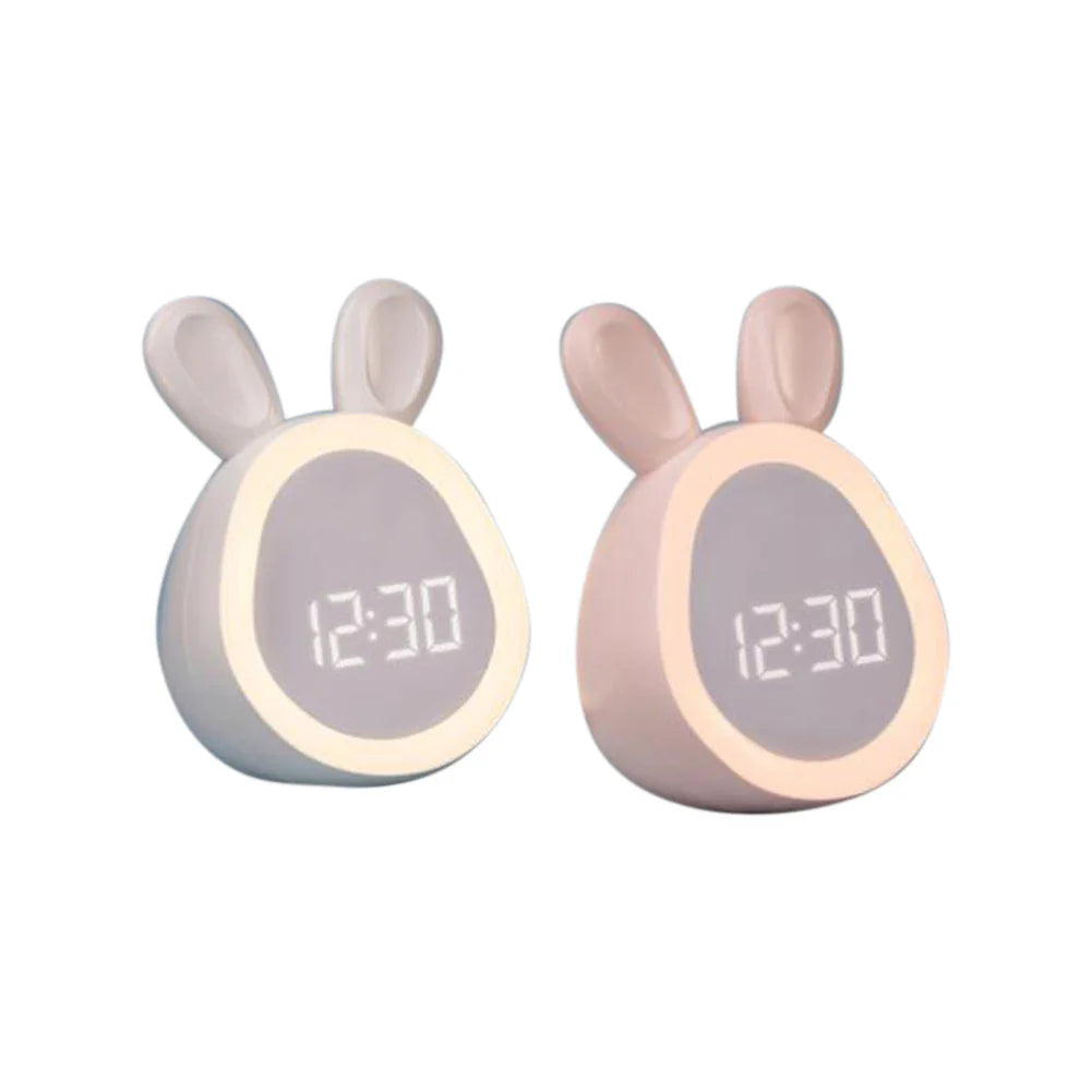 Led digital clock - Kids Cute Rabbit Alarm Clock with Night Light 