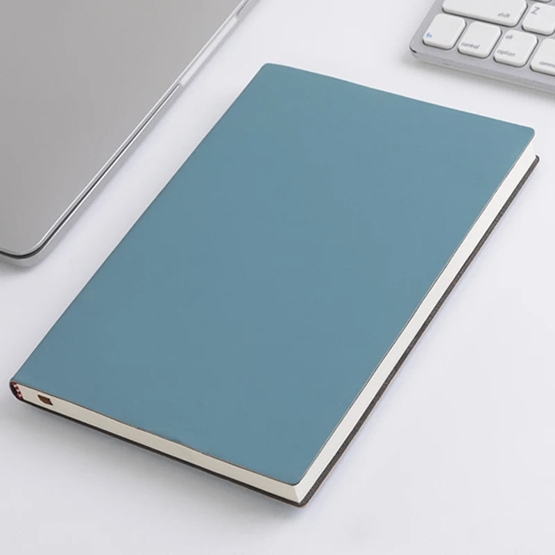 A5 Soft Leather Notebook - 120 Inner Pages, Waterproof Cover, Comfortable Touch