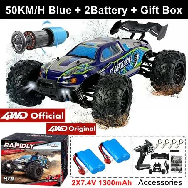 4WD RC Car 1:16 80KM/H Brushless Car Off Road High Speed Toy Kids