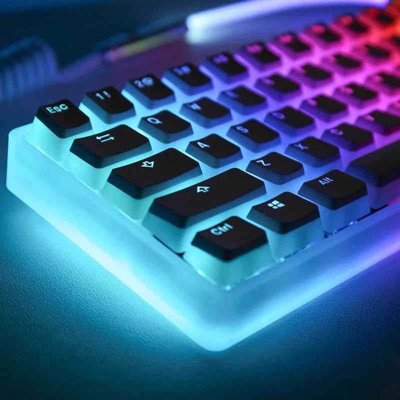 129 Keys Pudding Keycaps : Shine-Through Backlit Upgrade