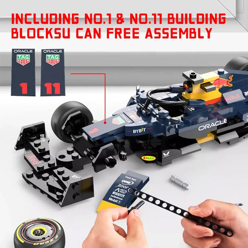 Red Bull RB19 Building Block Model - Max Verstappen & Perez Car Toy