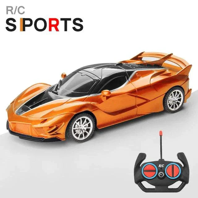 1 18 RC Car LED Light Remote Control Collectible Sport Car Gift Racing