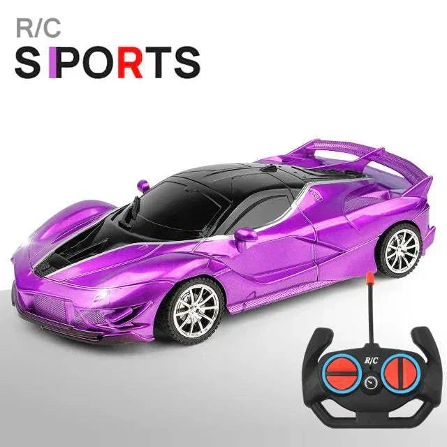 1 18 RC Car LED Light Remote Control Collectible Sport Car Gift Racing