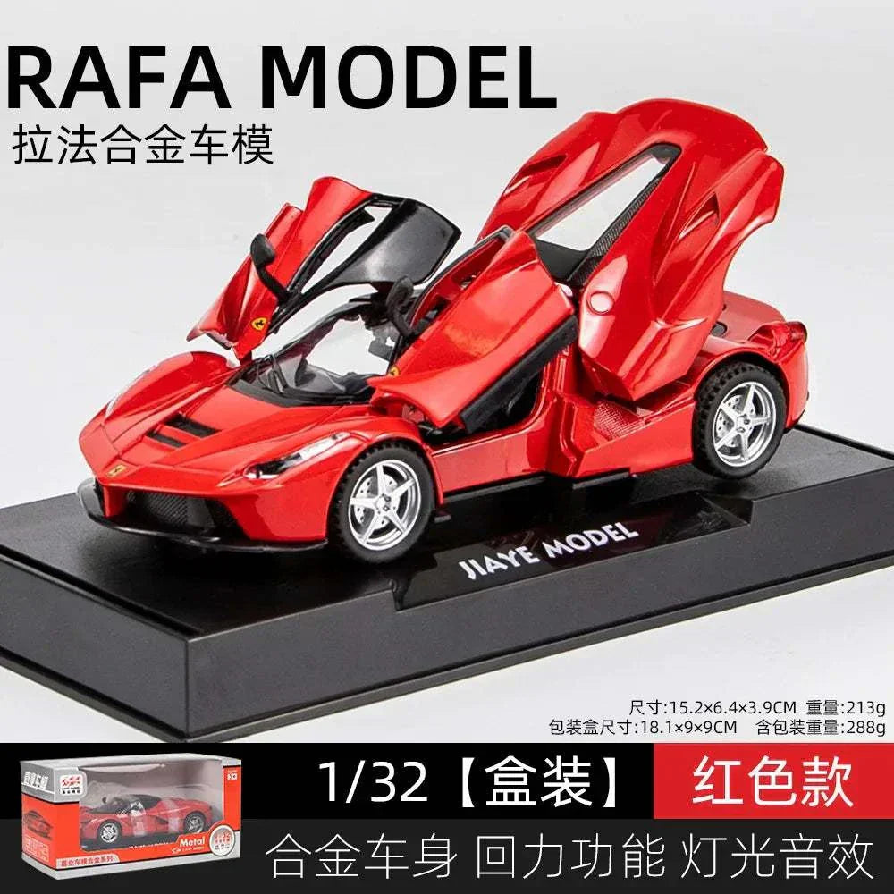 Ferrari Miniature Model, Laferrari Diecast car, Sound Light Pull Back