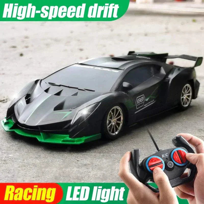 1 18 RC Car LED Light Remote Control Collectible Sport Car Gift Racing