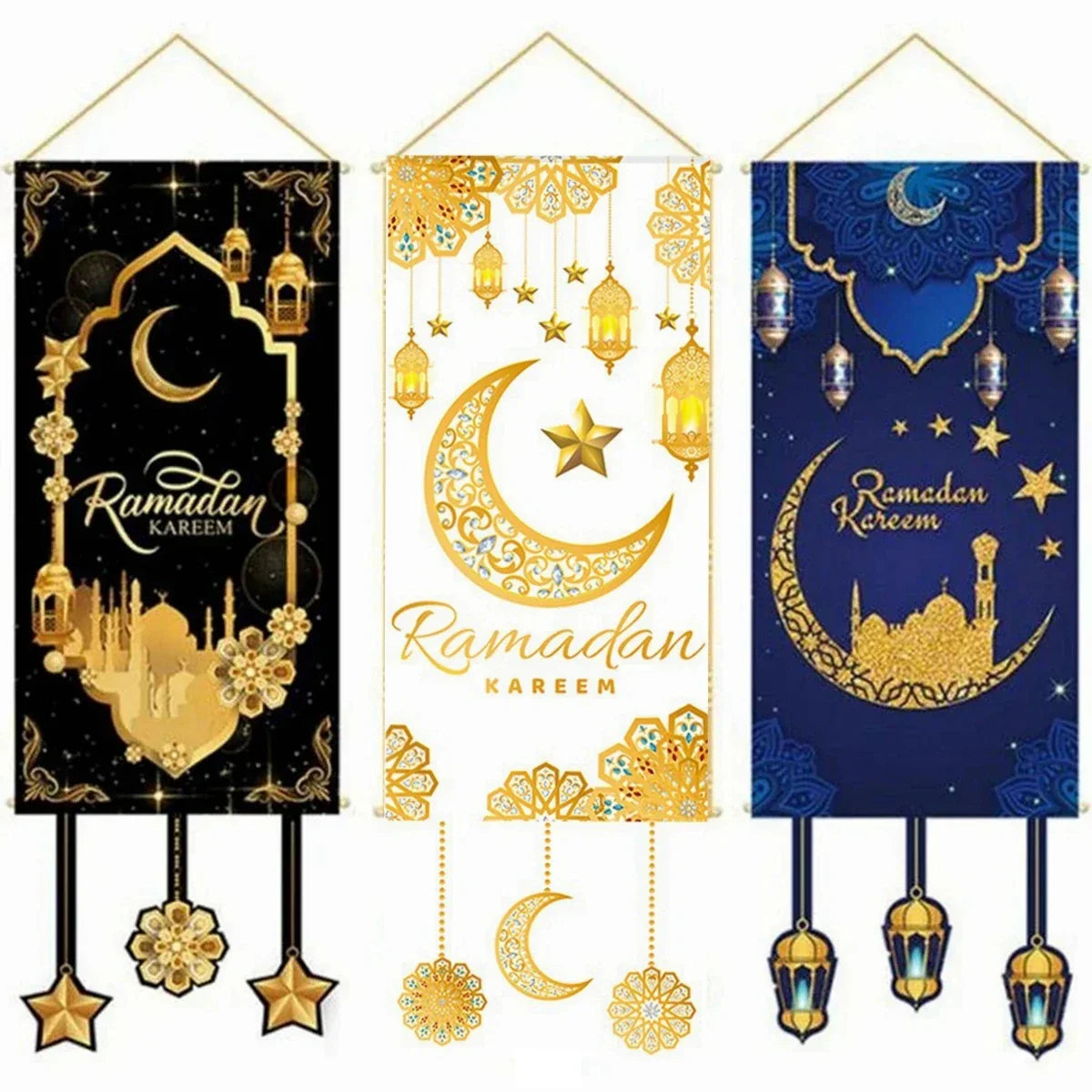 Hanging Flag Ramadan 2024 | Eid Mubarak Decorations | Islamic Festival