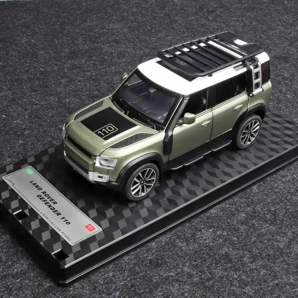 Miniature Car Model, 1/32 Pullback Toy Land Rover New Defender, Sound