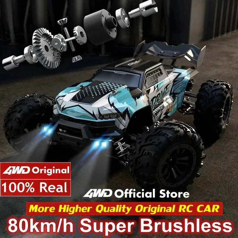 4WD RC Car 1:16 80KM/H Brushless Car Off Road High Speed Toy Kids