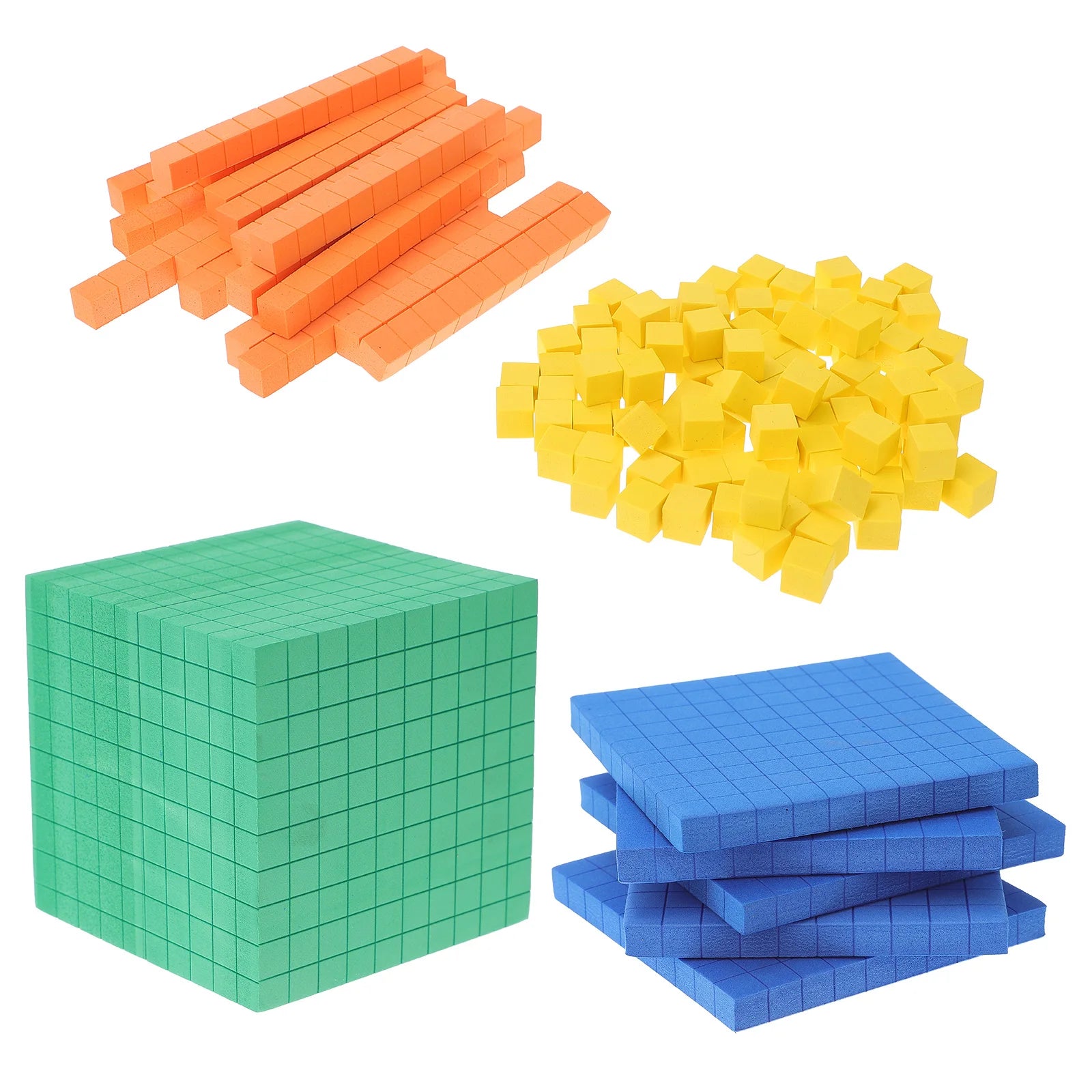 126pcs Brain Toy Math Counters - EVA Counting Blocks for Kids