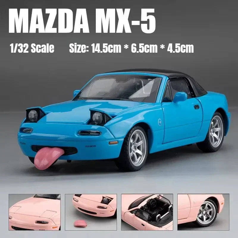 Mazda MX-5 Car Model, 1/32 Mazda MX-5 Miata RoadSter, Sound & Light Doors Openable