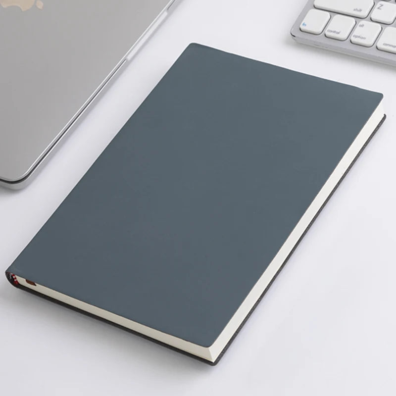 A5 Soft Leather Notebook - 120 Inner Pages, Waterproof Cover, Comfortable Touch