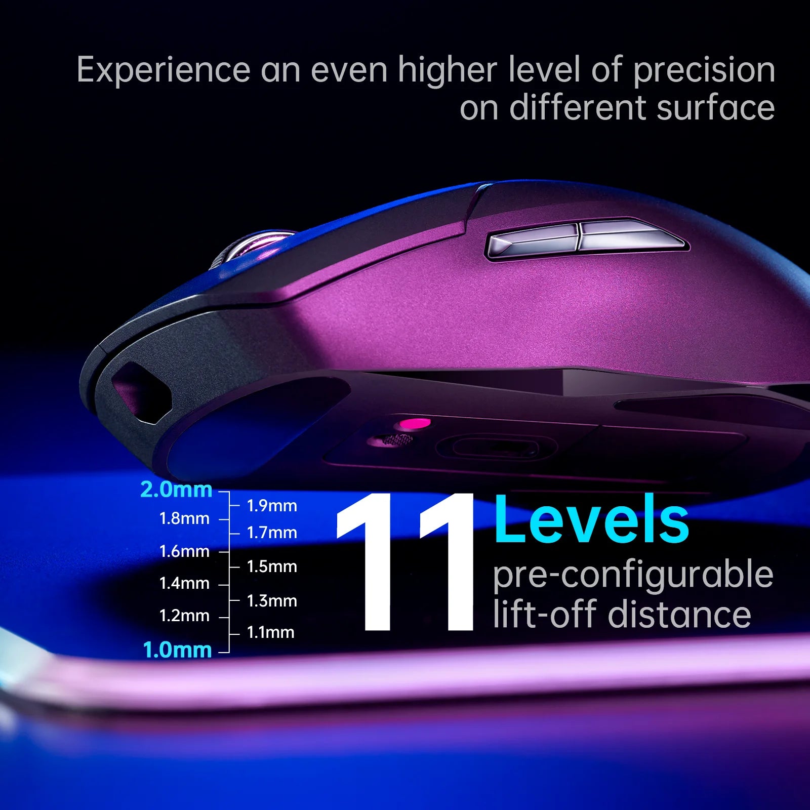 Rapoo VT9PRO Wireless Gaming Mouse Esports Grade 68g Ultra-Light 26000DPI 8 Buttons Optical PAW3398 Computer Mouse For Laptop PC
