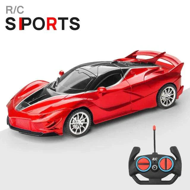 1 18 RC Car LED Light Remote Control Collectible Sport Car Gift Racing