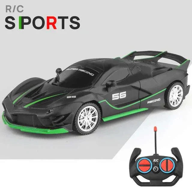 1 18 RC Car LED Light Remote Control Collectible Sport Car Gift Racing