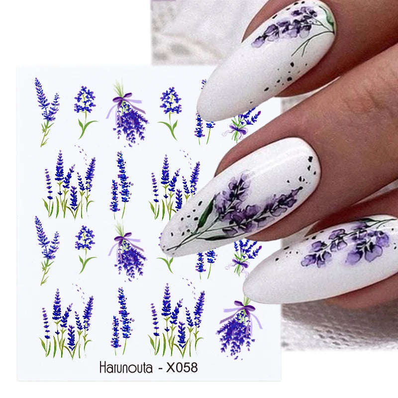 Harunouta Sheet Nail  Water Decals Transfer -Stickers Nail Art 1 sheet