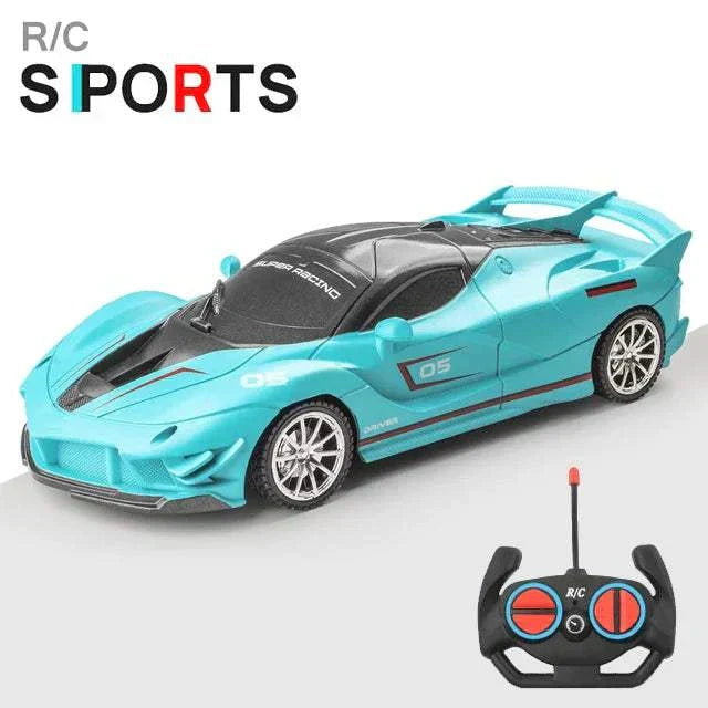 1 18 RC Car LED Light Remote Control Collectible Sport Car Gift Racing