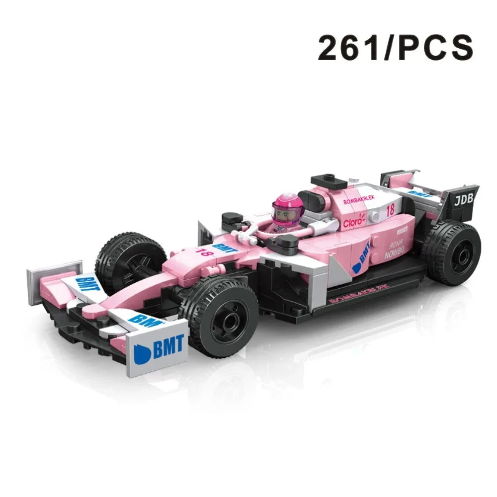 F1 race car model, DIY Building  Block Set , Various  Models Available