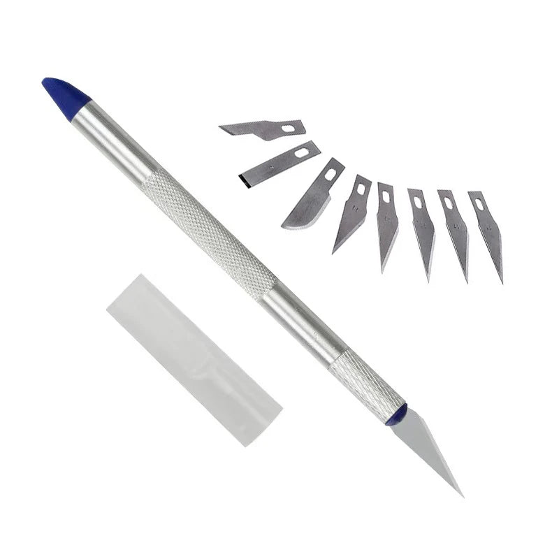 Metal Carving Scalpel Knife Tools Kit Anti-Slip Blades Engraving Craft Craft Knives Mobile Phone PCB DIY Hobby Repair Hand Tool