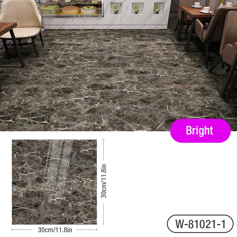 3D tile stickers Simulated Marble Floor - PVC Waterproof Stylish 3D