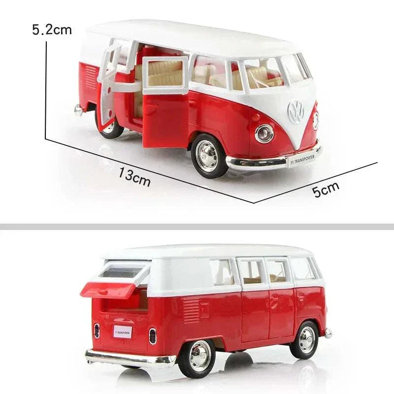 Volkswagen Toy Car, 1/36 scale Alloy Diecast VW T1 Bus, Colour options