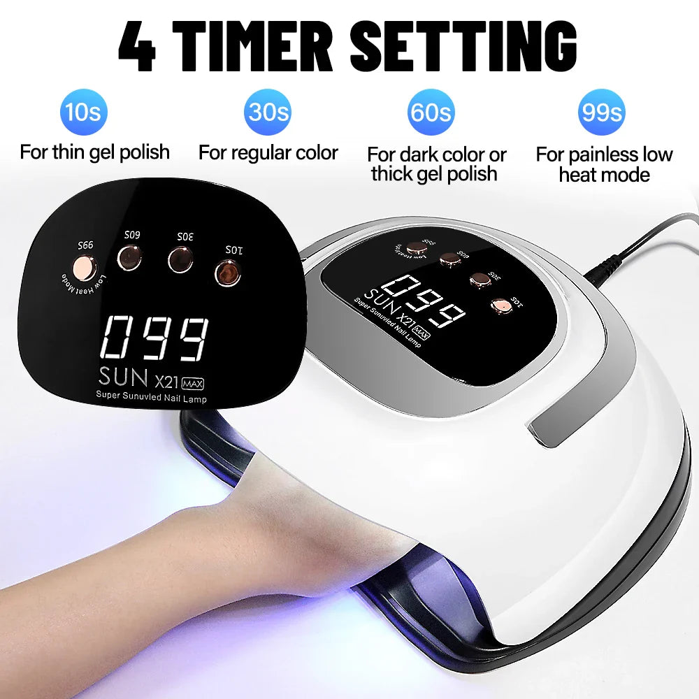 Best UV nail lamp 320W Dryer - 72 LEDs, 4 Timer Settings, LCD Display