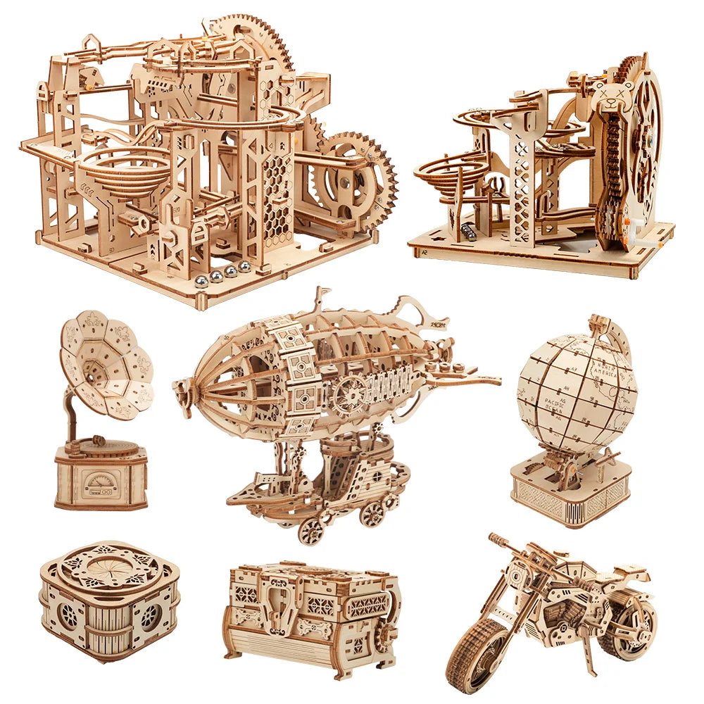 3D Wooden Puzzles Montessori Educational Toys, DIY  Crafts  Decoration