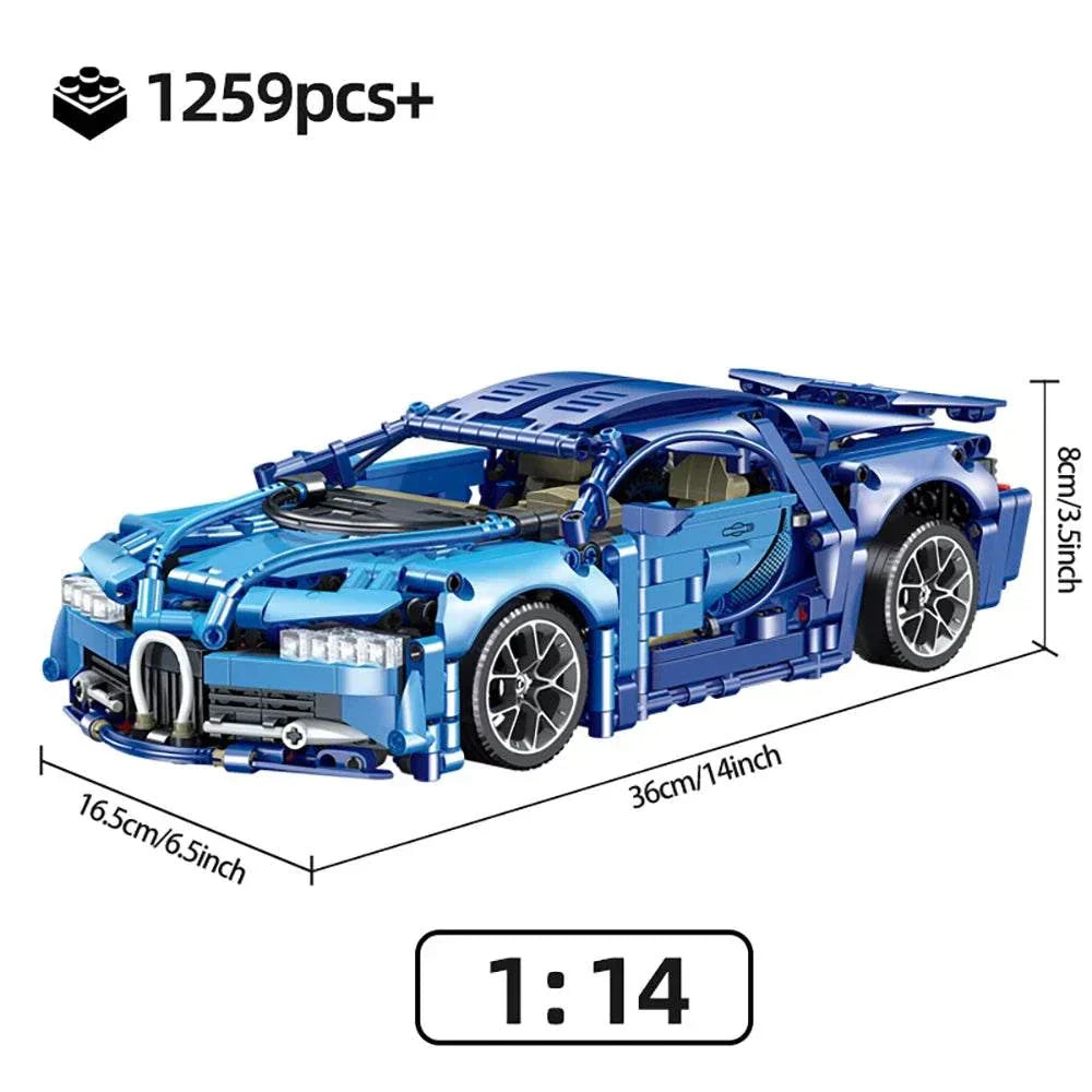 Technical Racing Sports Car 1280PCS Model Speed Vehicle Toys Gift