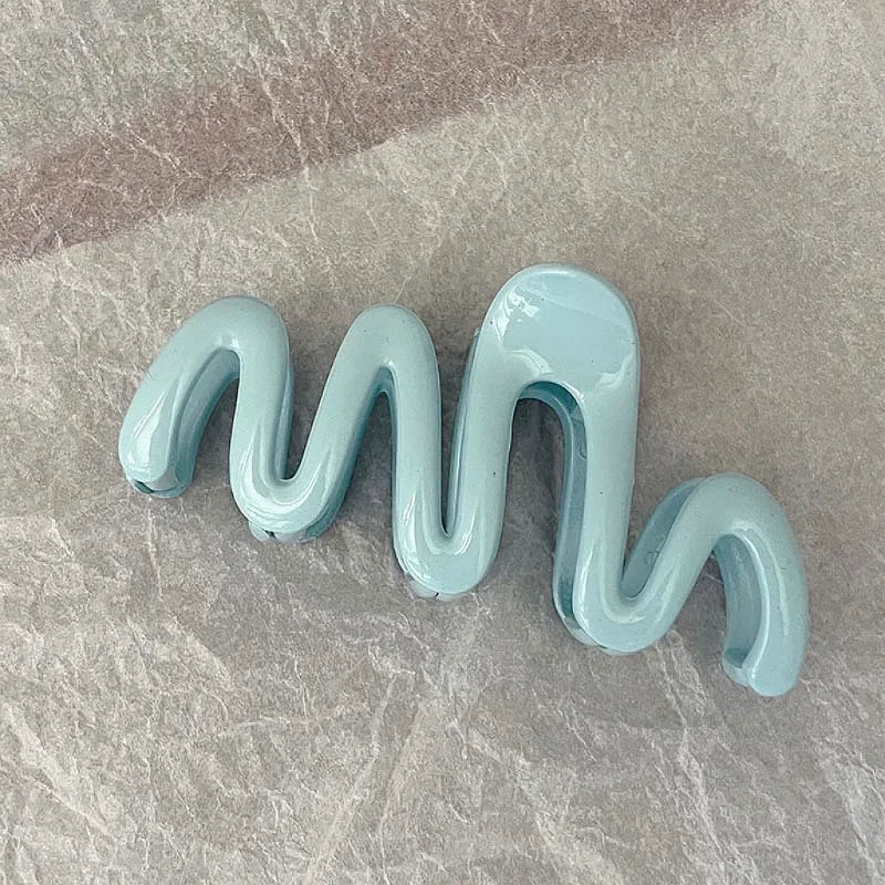 Colorful Jelly Wave Hair Claw Clips for Women Large Claw Clip Cute Hair Clips for Girls