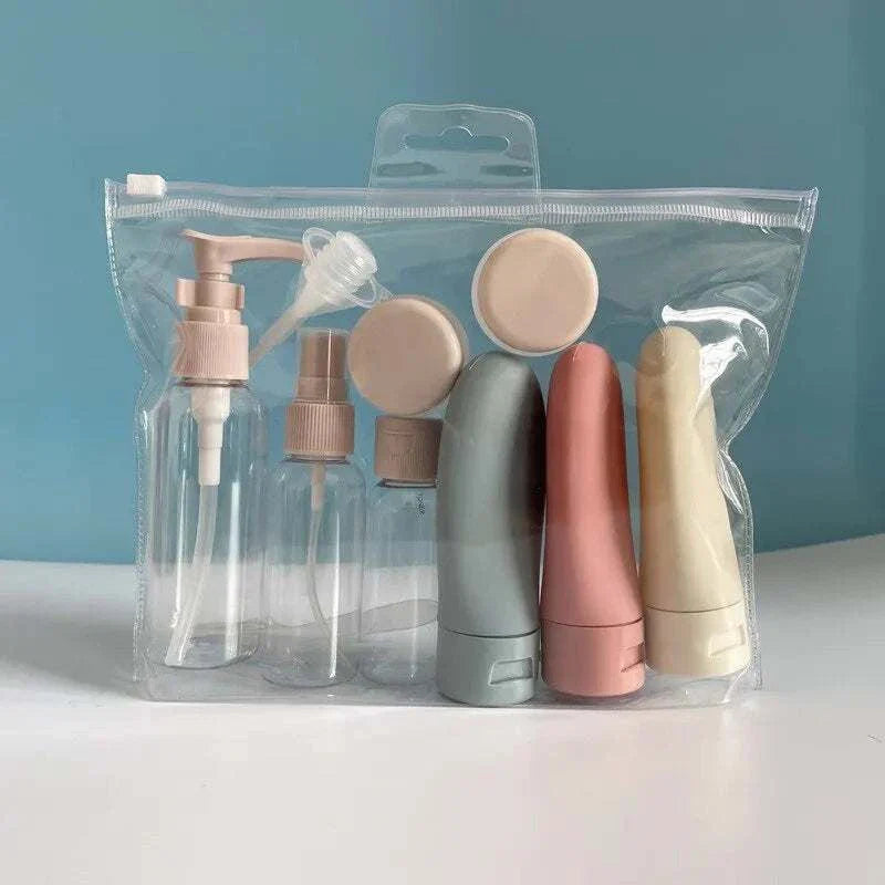 11PCS Travel Bottles Set – Empty Containers with Storage Bag for Liquids