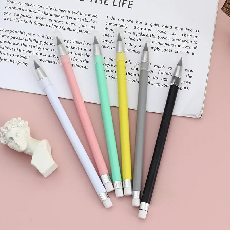 Infinity Pencil Inkless Forever Pencil Reusable Everlasting Pencil for Writing Drawing Stationary Office Student School Supplies