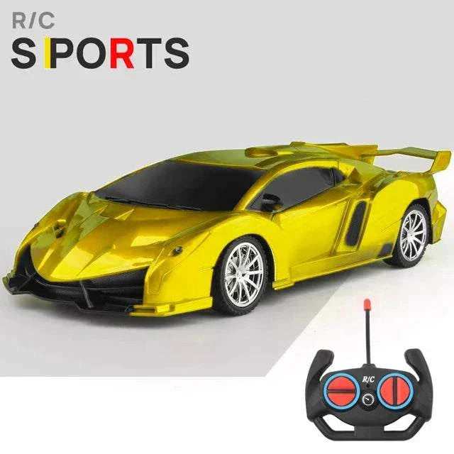 1 18 RC Car LED Light Remote Control Collectible Sport Car Gift Racing