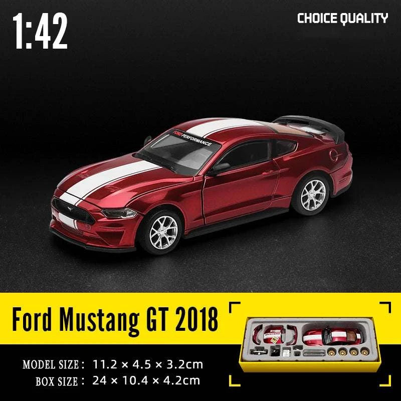 CCA MSZ 1:42 Suzuki Jimny 2018 Ford Mustang GT Alloy Toy Car Model Racing Alloy assembly series sports cars Fitting styles