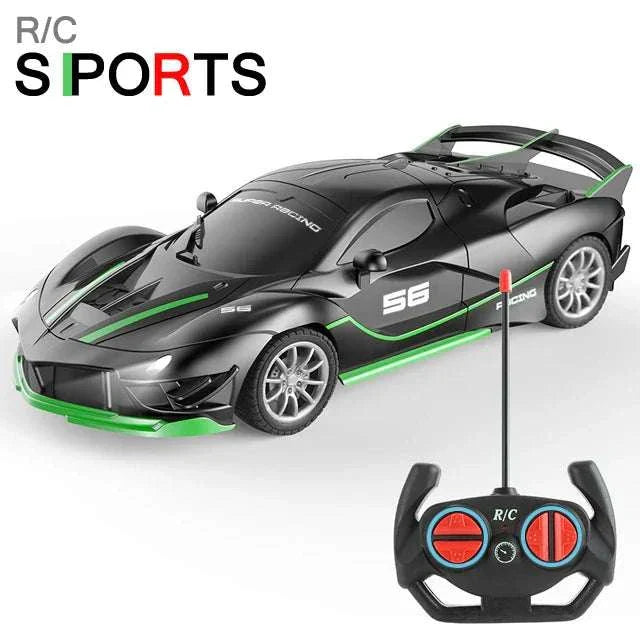 1 18 RC Car LED Light Remote Control Collectible Sport Car Gift Racing