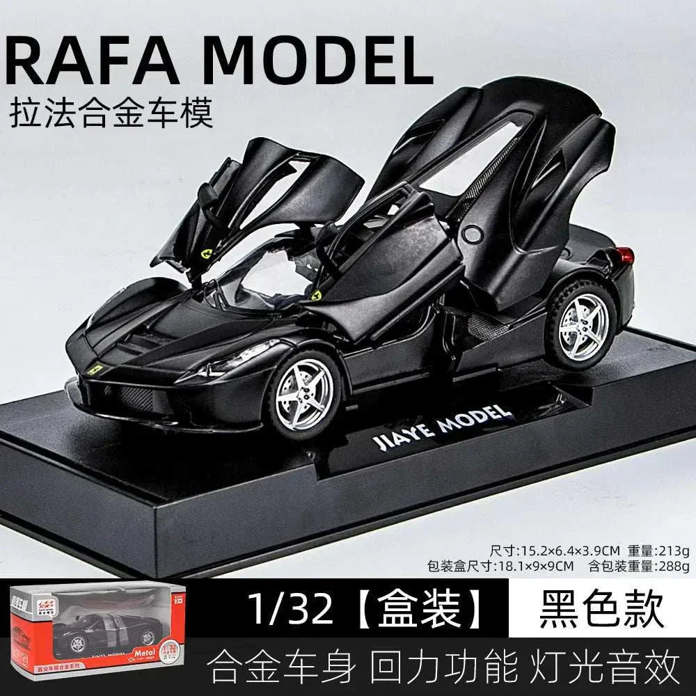 Ferrari Miniature Model, Laferrari Diecast car, Sound Light Pull Back