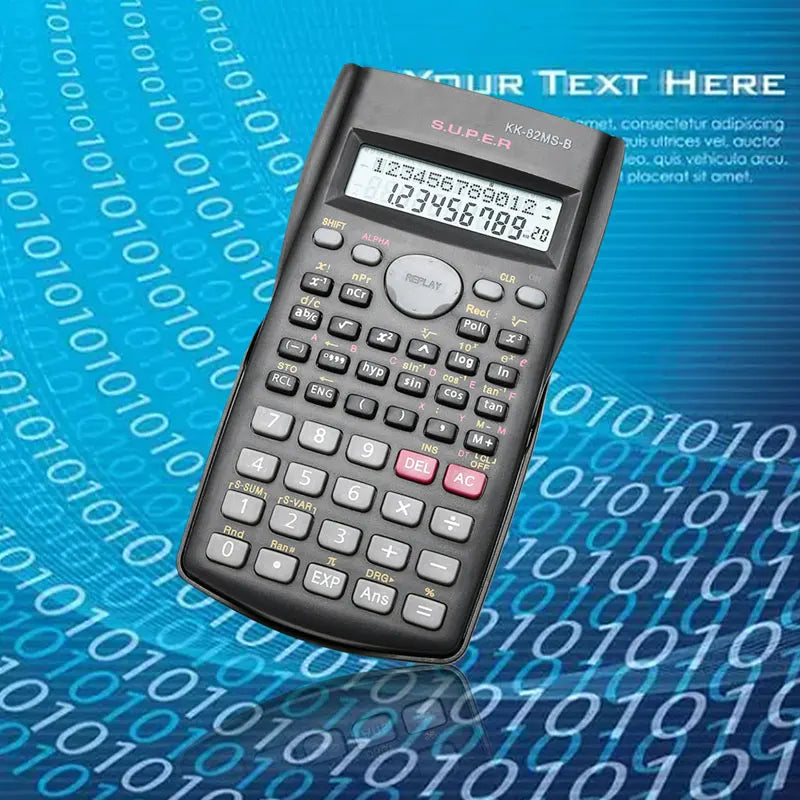 Scientific Calculator with 240 Functions and 2-Line Screen Multi-purpose Portable Student Calculator for Math Teaching